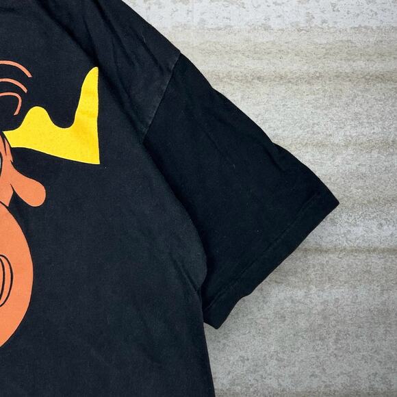 Vintage 90s Bullwinkle Taco Bell Shirt Mens L Black Made USA Cotton Short Sleeve - Picture 3 of 4